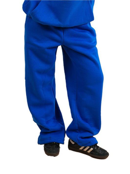 Royal Blue Oversized wide-leg sweatpants