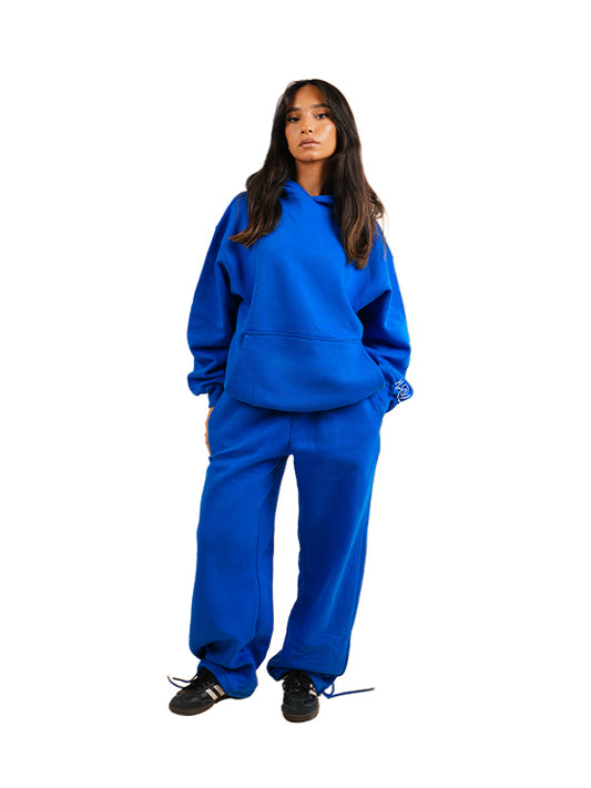 Royal Blue Oversized wide-leg sweatpants